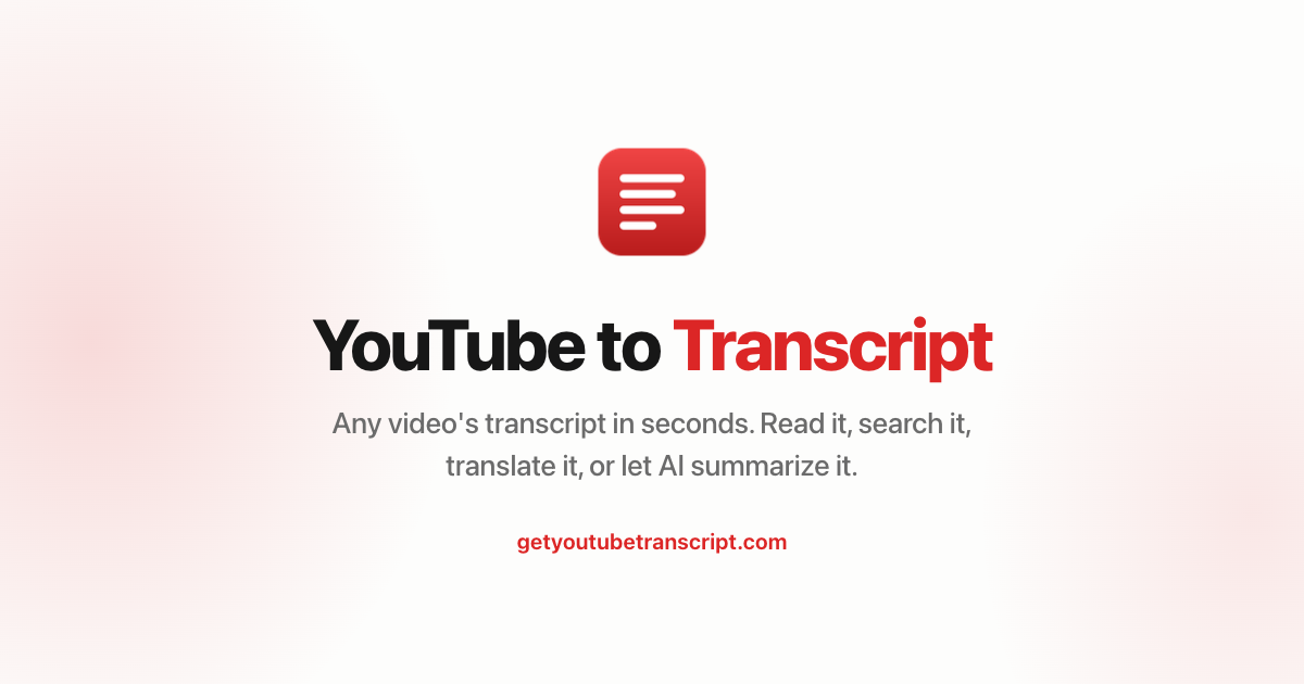 GetYouTubeTranscript screenshot